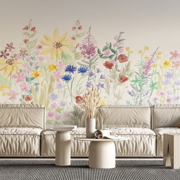 Tapeta na ścianę - Field Flowers